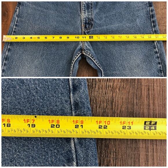 Levis 505 Jeans VTG 90s Orange Tab Relaxed Fit Straight Leg Distressed Waist 33 - Picture 14 of 16